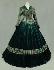 Ladies Victorian Dickensian Carol Singer Day Costume Size 8 - 10